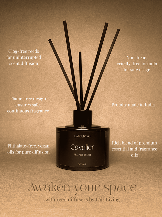 Cavalier Luxury Reed Diffuser – 100 ml & 200 ml | Lair Living - Lair living