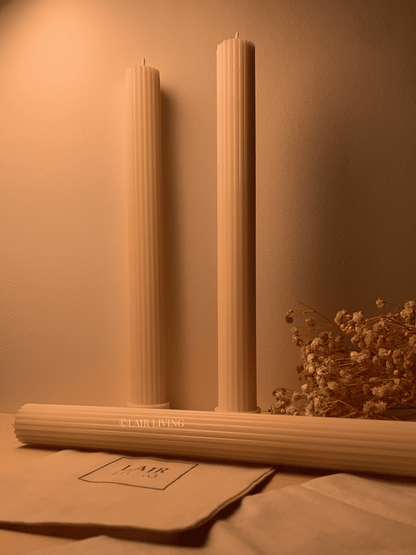 Fluted Pillar Soy Wax Candle