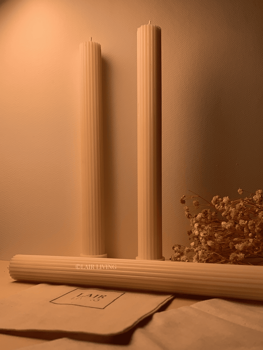Fluted Pillar Soy Wax Candle