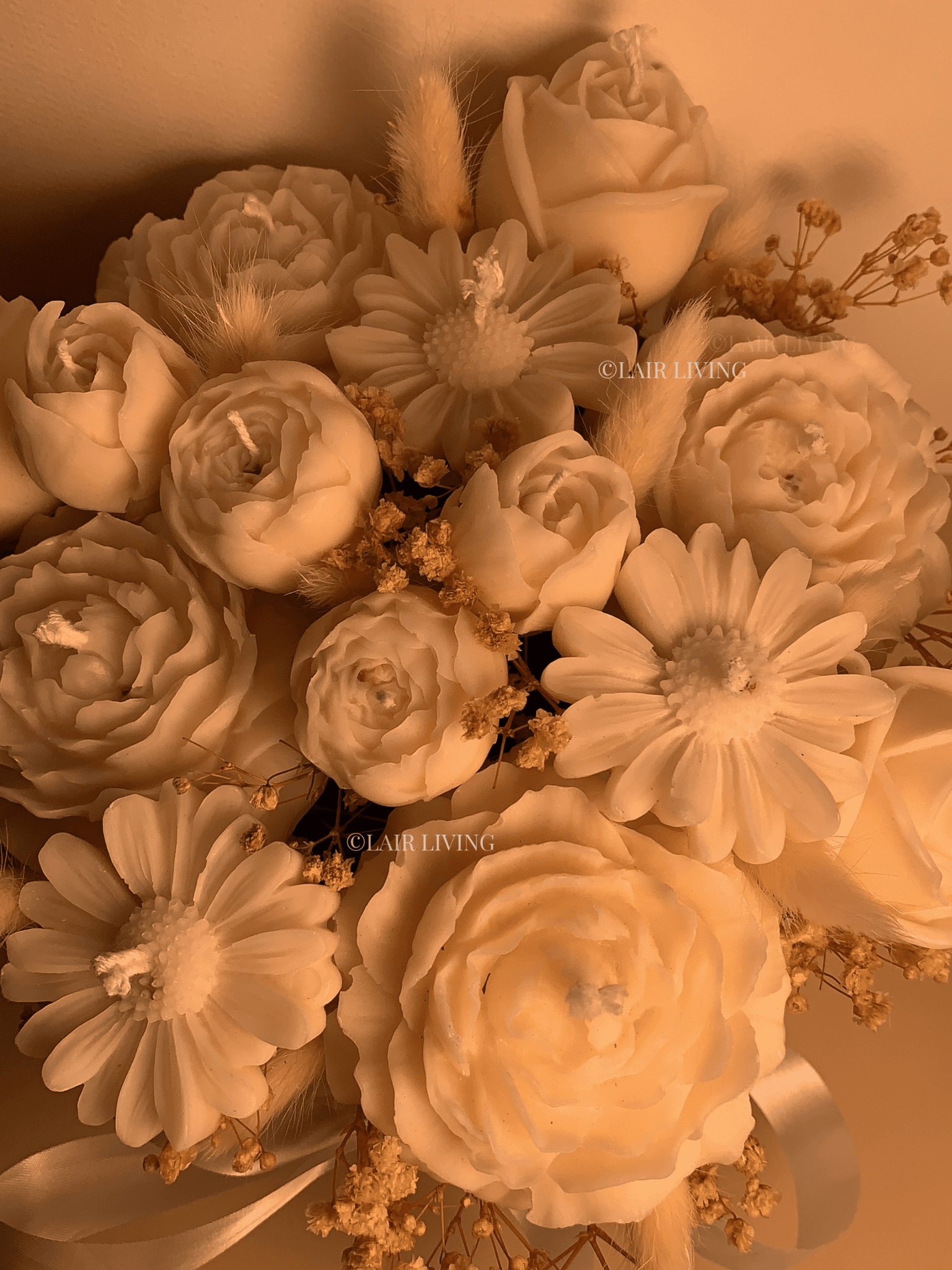 Premium Candle Flower Bouquet (Medium) - Lair living