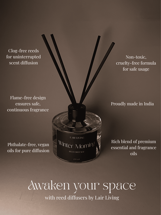 Winter Morning Luxury Reed Diffuser – 100 ml & 200 ml | Lair Living - Lair living