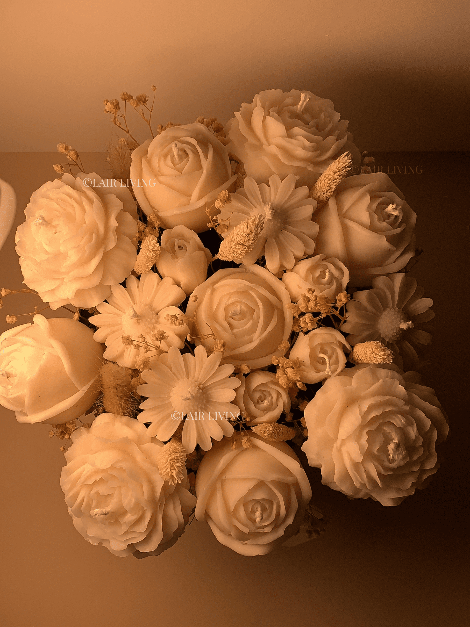 Premium Candle Flower Bouquet (Large) - Lair living