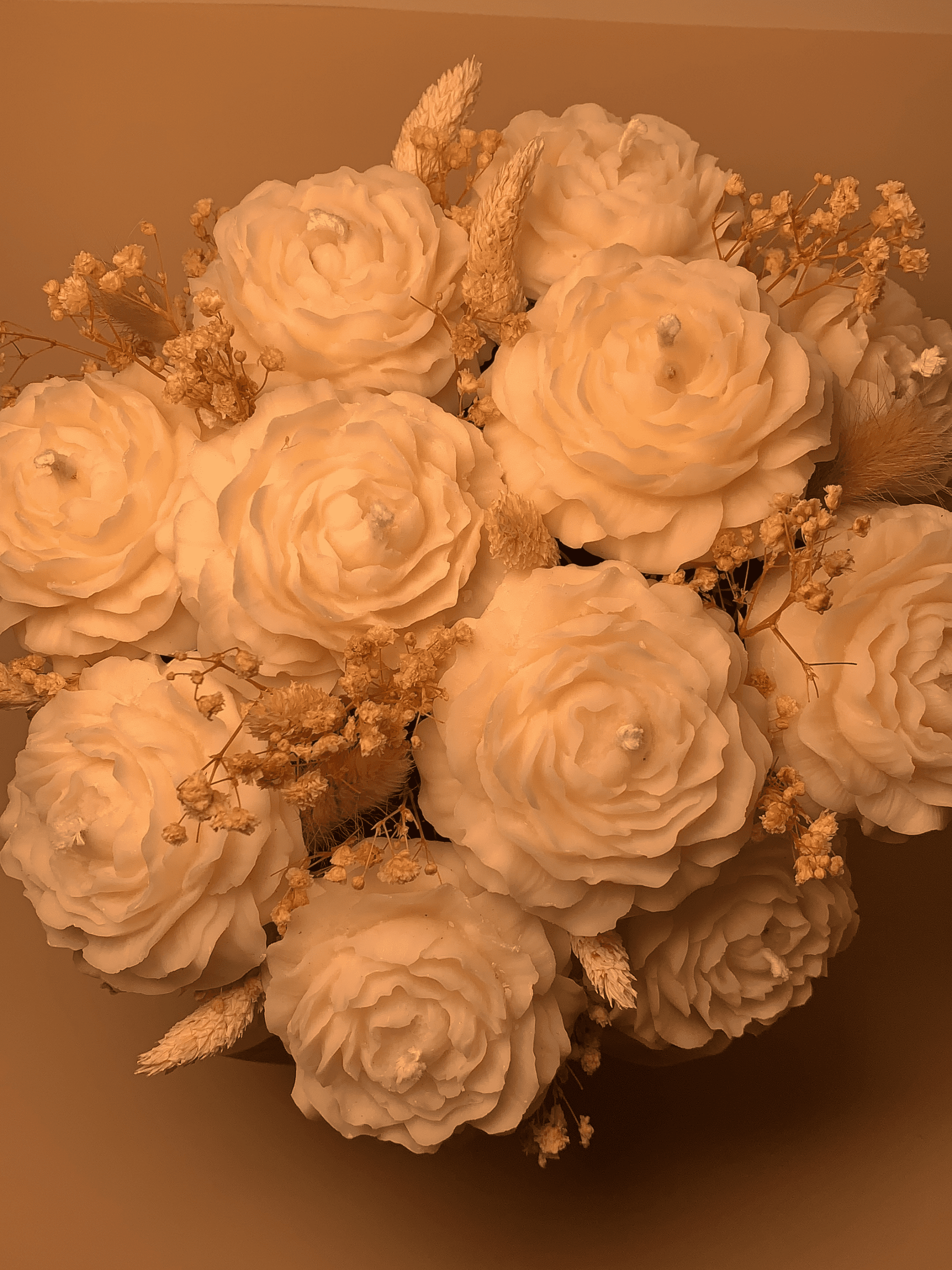 Peony Candle Flower Bouquet (Large) - Lair living