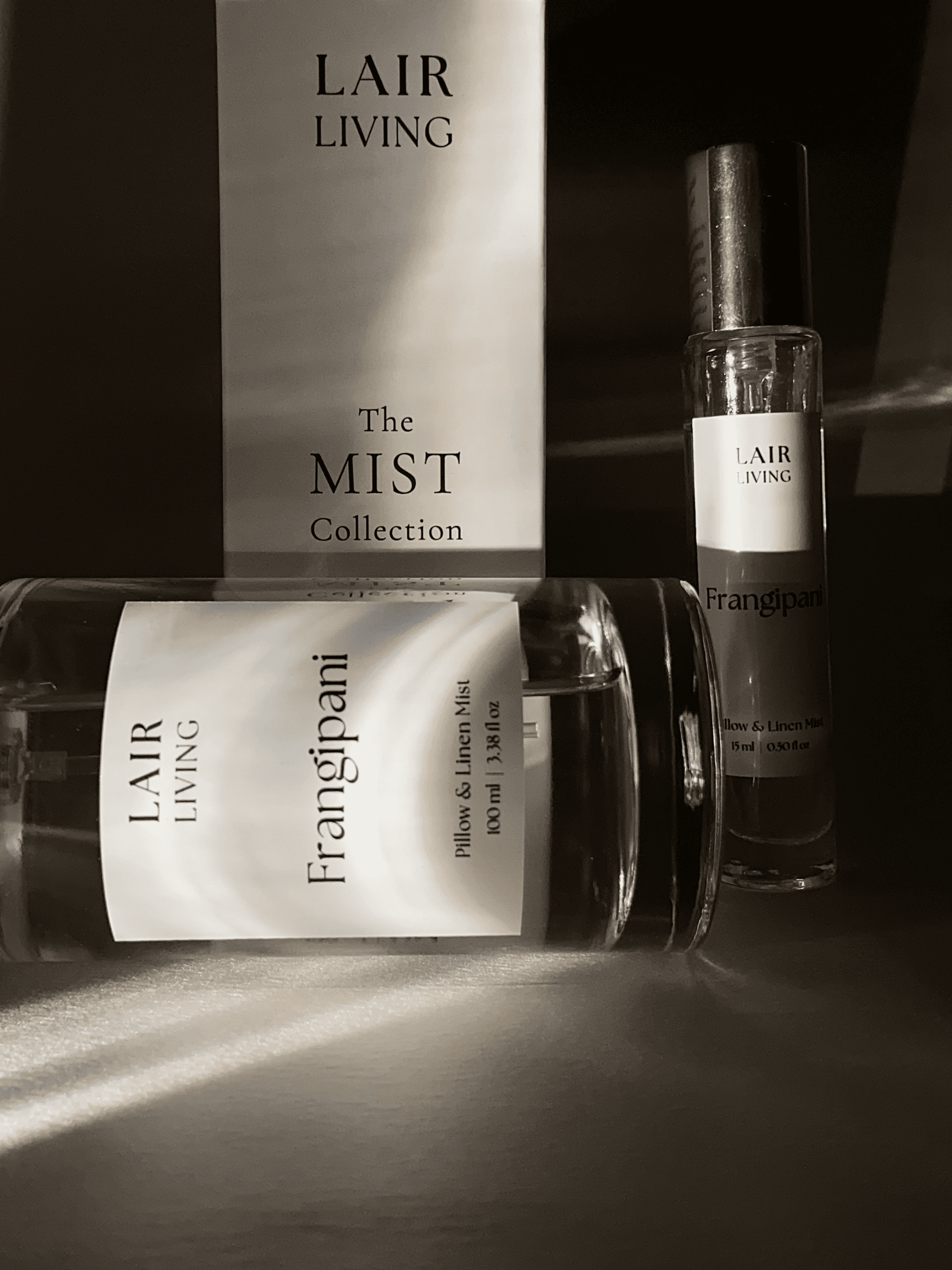 Frangipani Pillow & Linen Mist Spray | Calming Floral Linen Spray – The Mist by Lair Living - Lair living