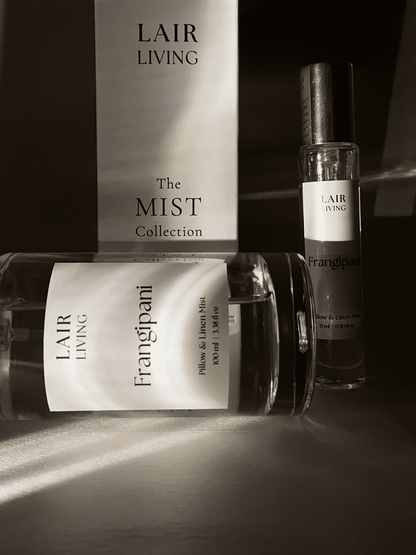 Frangipani Pillow & Linen Mist Spray | Calming Floral Linen Spray – The Mist by Lair Living - Lair living