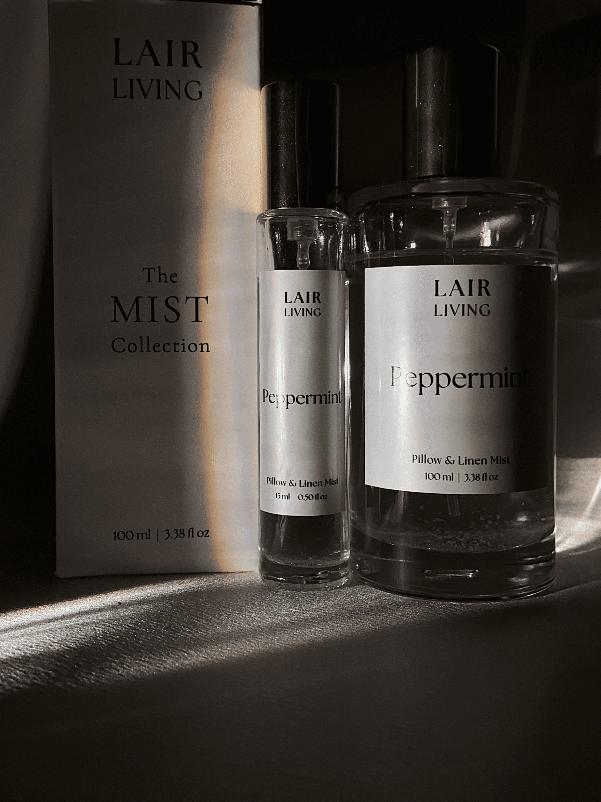 Peppermint Pillow & Linen Mist Spray | Refreshing Room Aroma & Cooling Linen Spray – The Mist by Lair Living - Lair living
