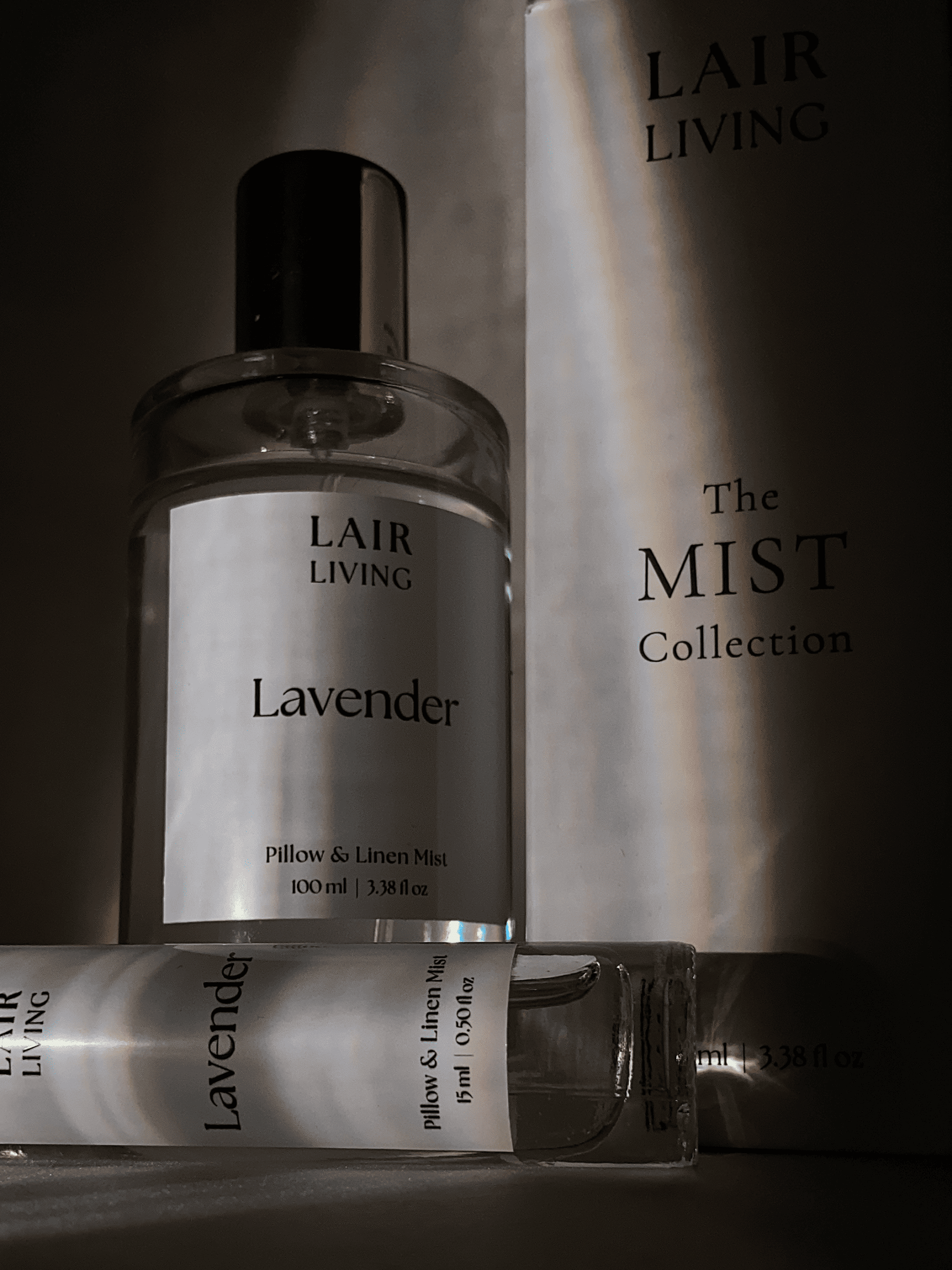 Lavender Pillow & Linen Mist Spray | Relaxing Linen Spray & Bedroom Mist – The Mist Collection by Lair Living - Lair living